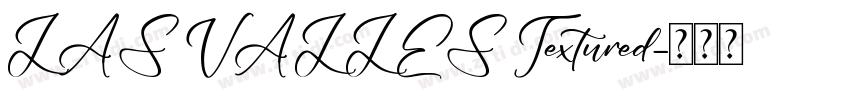 LAS VALLES Textured字体转换